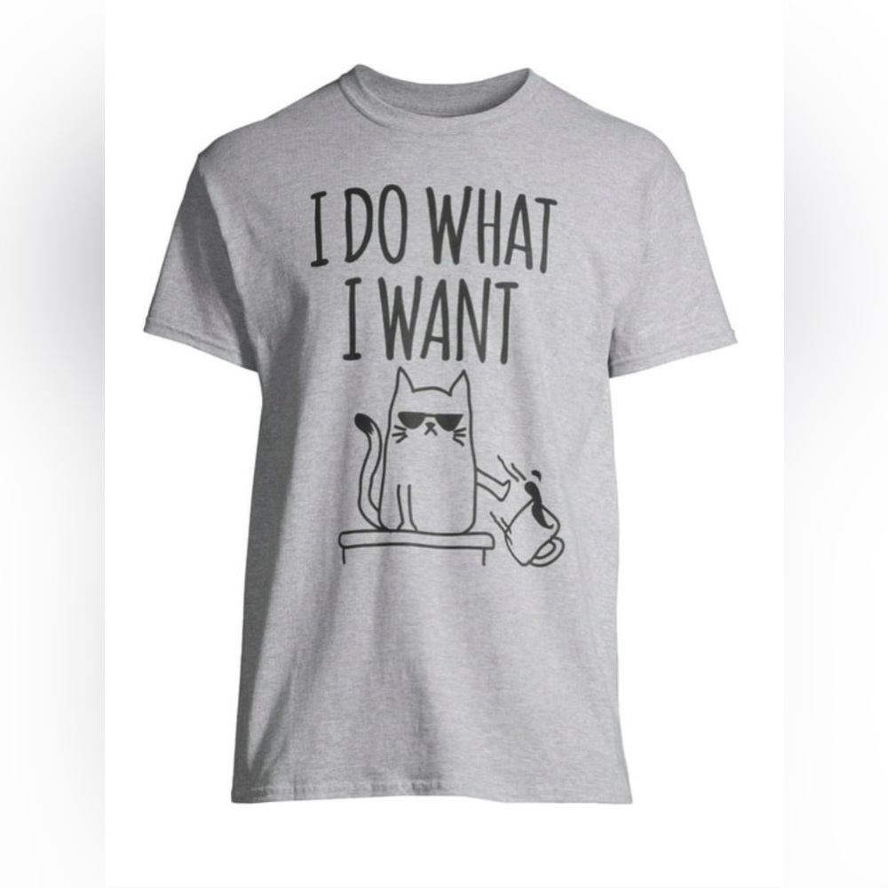 I do what I want cat T-shirt by DOM unisex 2xL